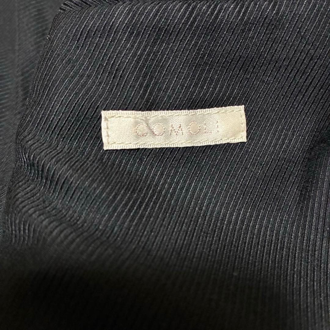 【 kz】コモリ　キャバリーメルトン　バルカラーコート　ネイビー　サイズ2