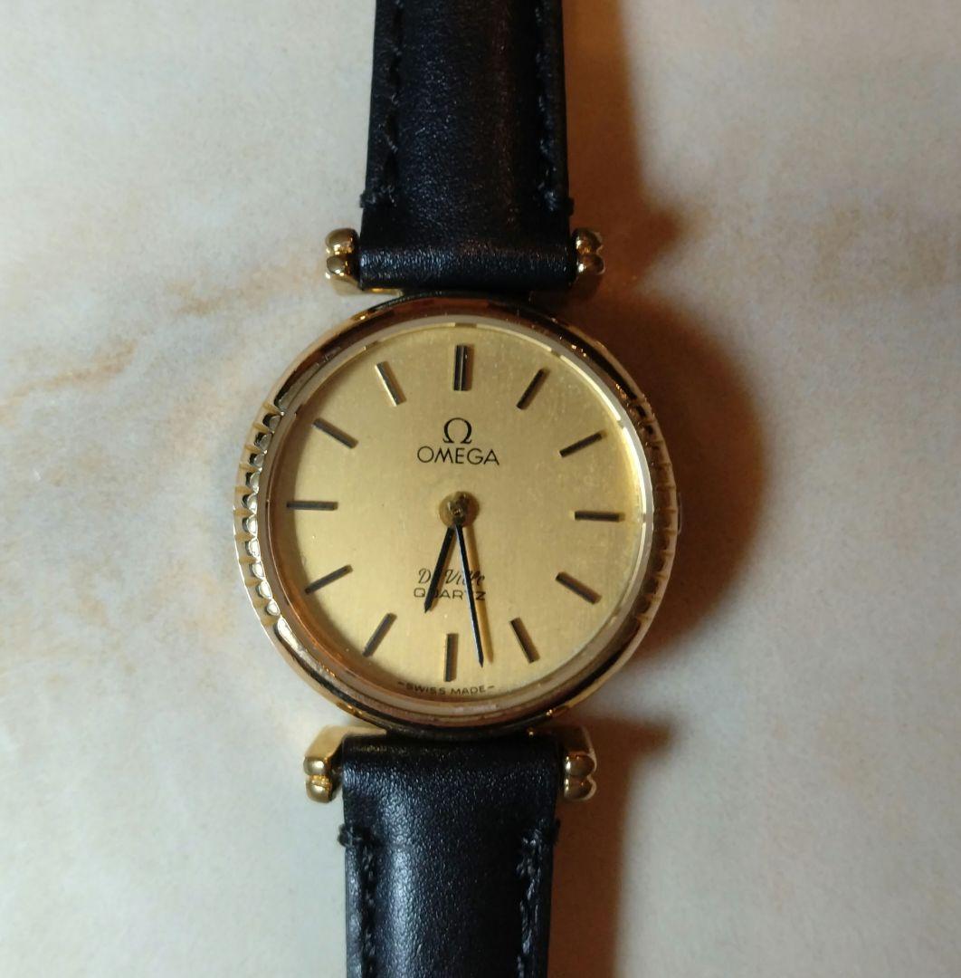 【OMEGA】 デ・ヴィル クォーツ腕時計　オーバーホール済