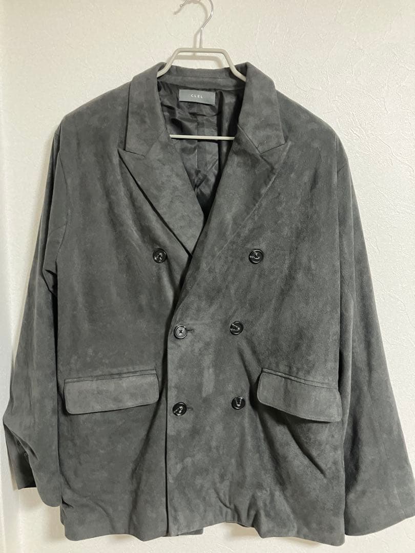 CLEL ダブルテックフェード トレンチコート テーラードジャケット スラックス