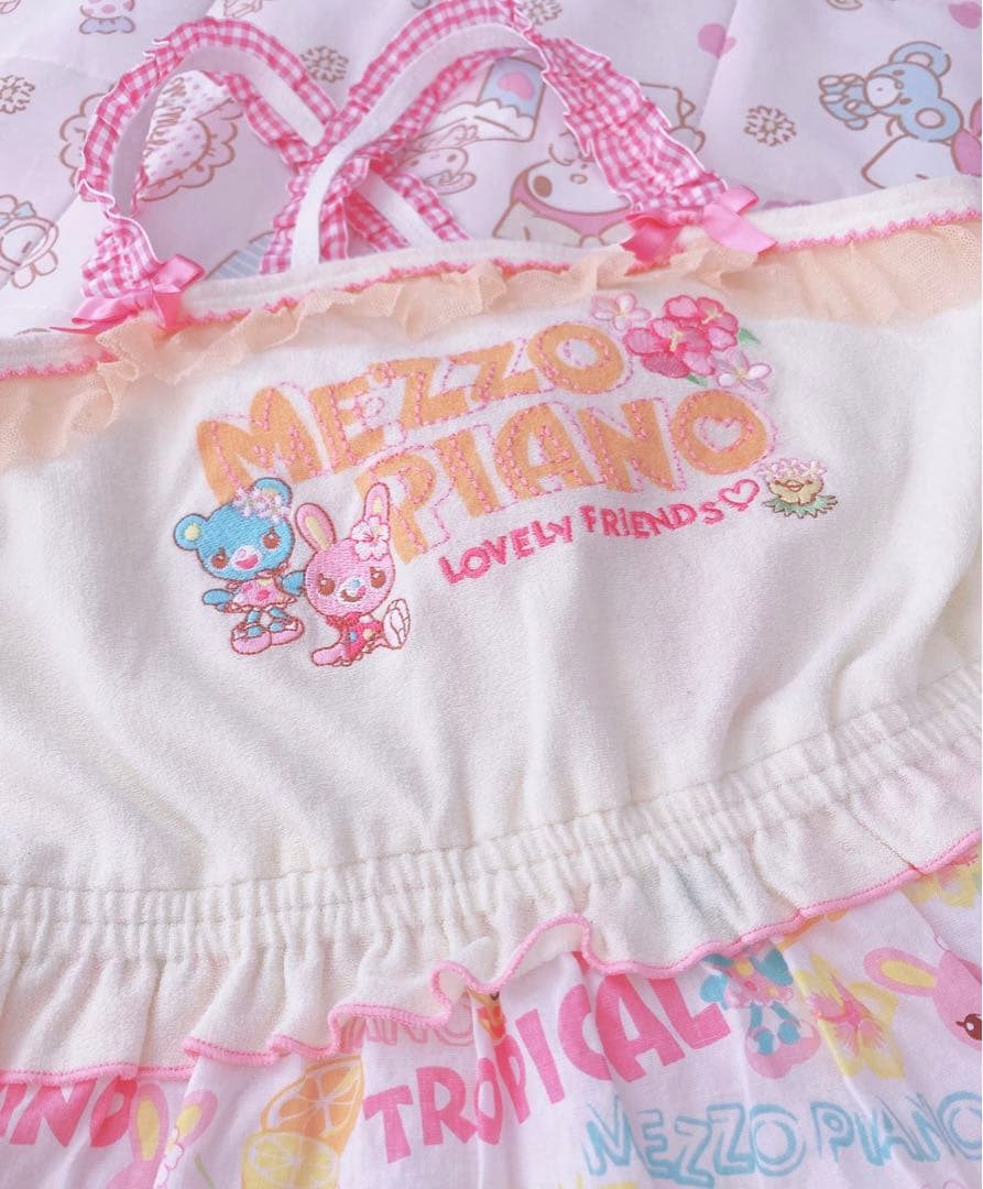 メゾピアノ♡みみぽぽちゃん♡キャミワンピース