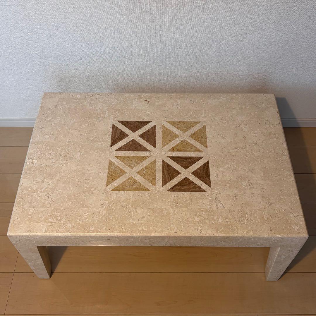 【送料込】大理石調 センターテーブル マーブル柄 コーヒーテーブル