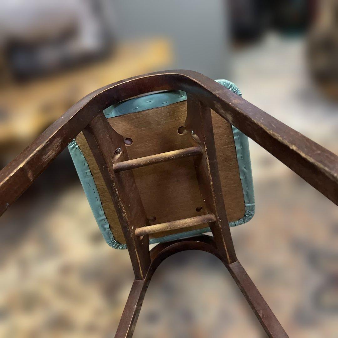 AKITAMOKKO 秋田木工　スタッキングチェアー　ミントグリーン