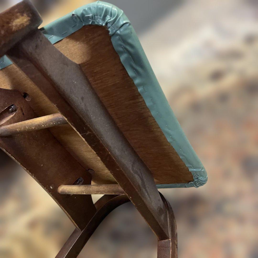 AKITAMOKKO 秋田木工　スタッキングチェアー　ミントグリーン