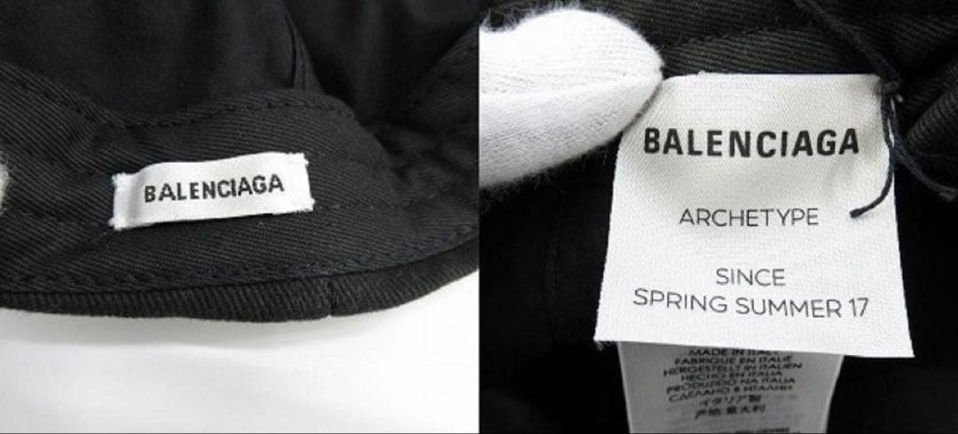 未使用品　BALENCIAGA ロゴCAP BLACK バレンシアガ