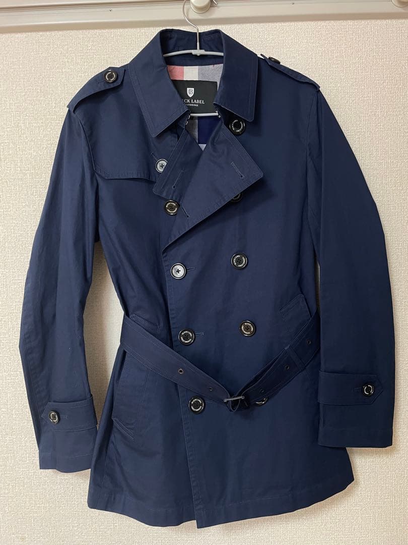 BLACK LABEL CRESTBRIDGE ネイビー　トレンチコート