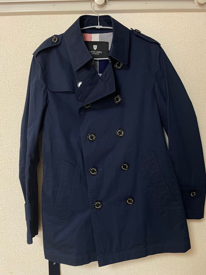 BLACK LABEL CRESTBRIDGE ネイビー　トレンチコート