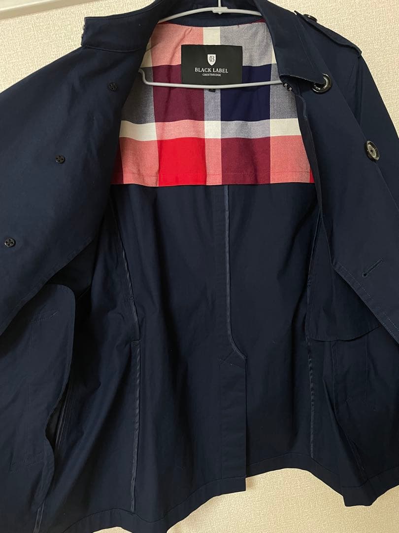 BLACK LABEL CRESTBRIDGE ネイビー　トレンチコート