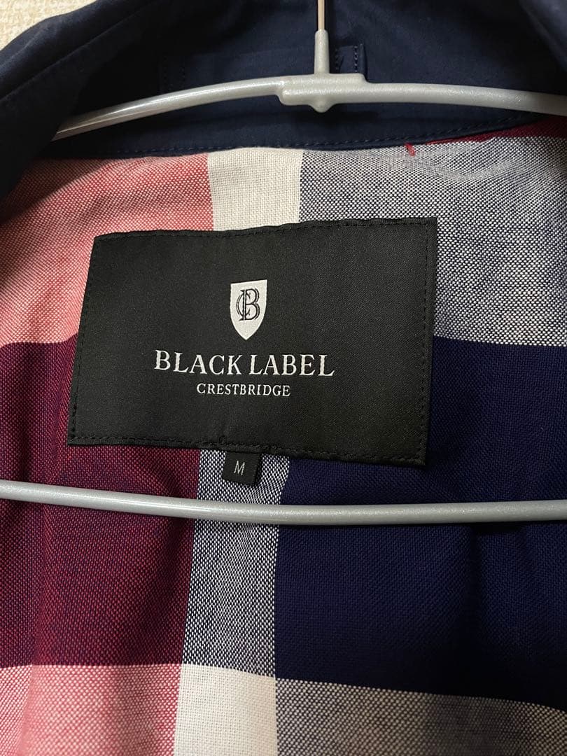 BLACK LABEL CRESTBRIDGE ネイビー　トレンチコート