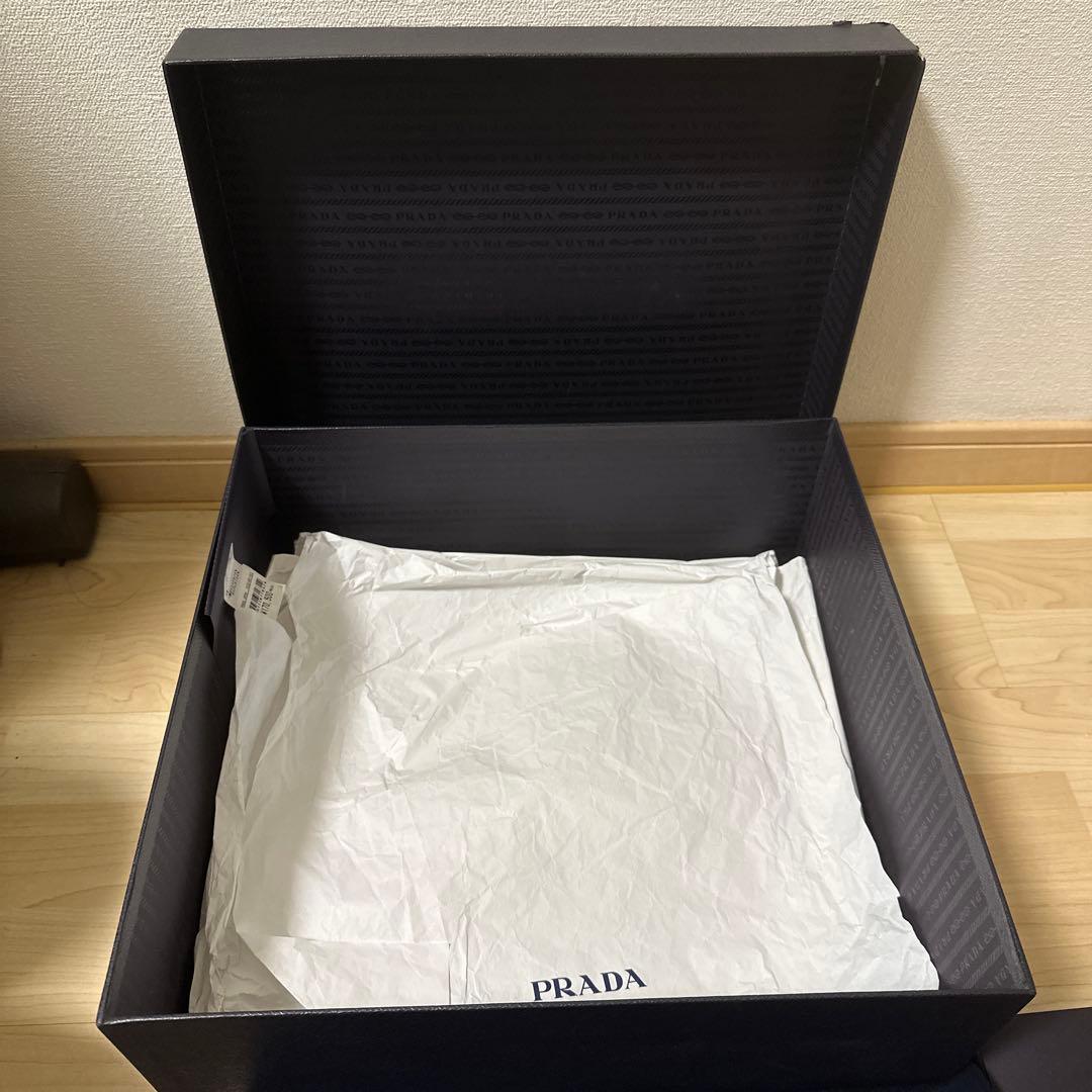 PRADA ダウンタウン ボールドレザー スニーカー 厚底 三角ロゴ 38サイズ