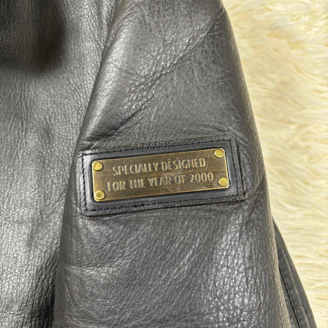 ✨激レア✨状態良好 BOSSジャン 2000年限定モデル 肉厚レザー B-3