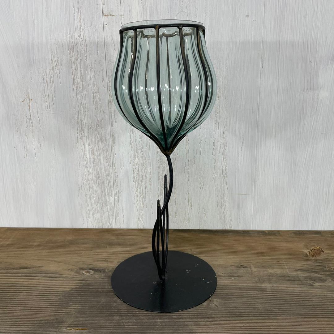 ヴィンテージ アイアン チューリップ型 キャンドルスタンド キャンドルホルダー