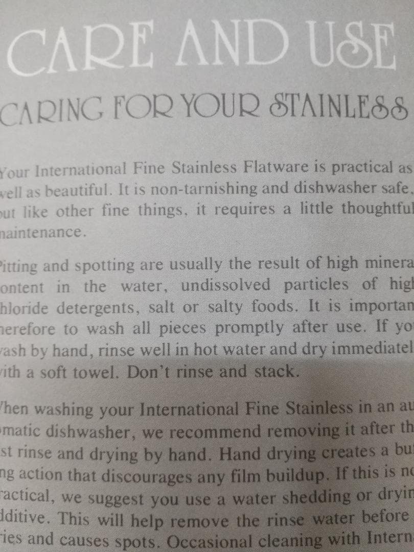 ■美品ステンレス製25点 カトラリーセットB (5点×5人分)