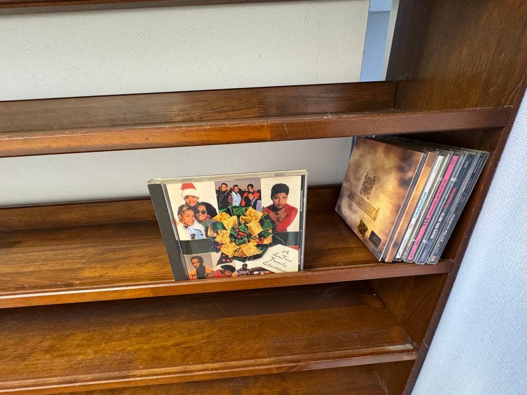 天然杢CDラック10段(送料ご負担いただければどうぞ)