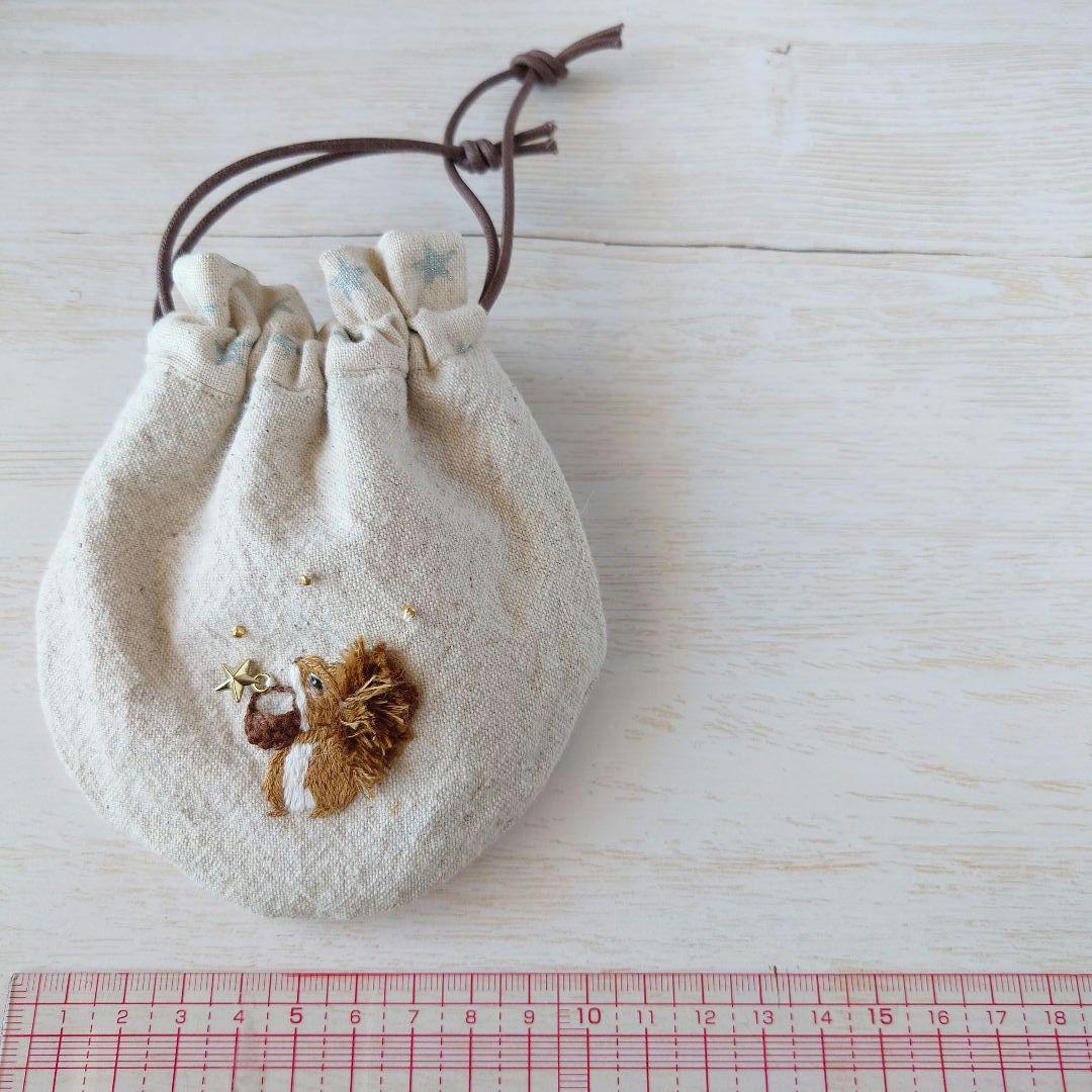 ちっちゃな巾着 サシェ M ／詰替タイプ【りす君の星に願いを…】