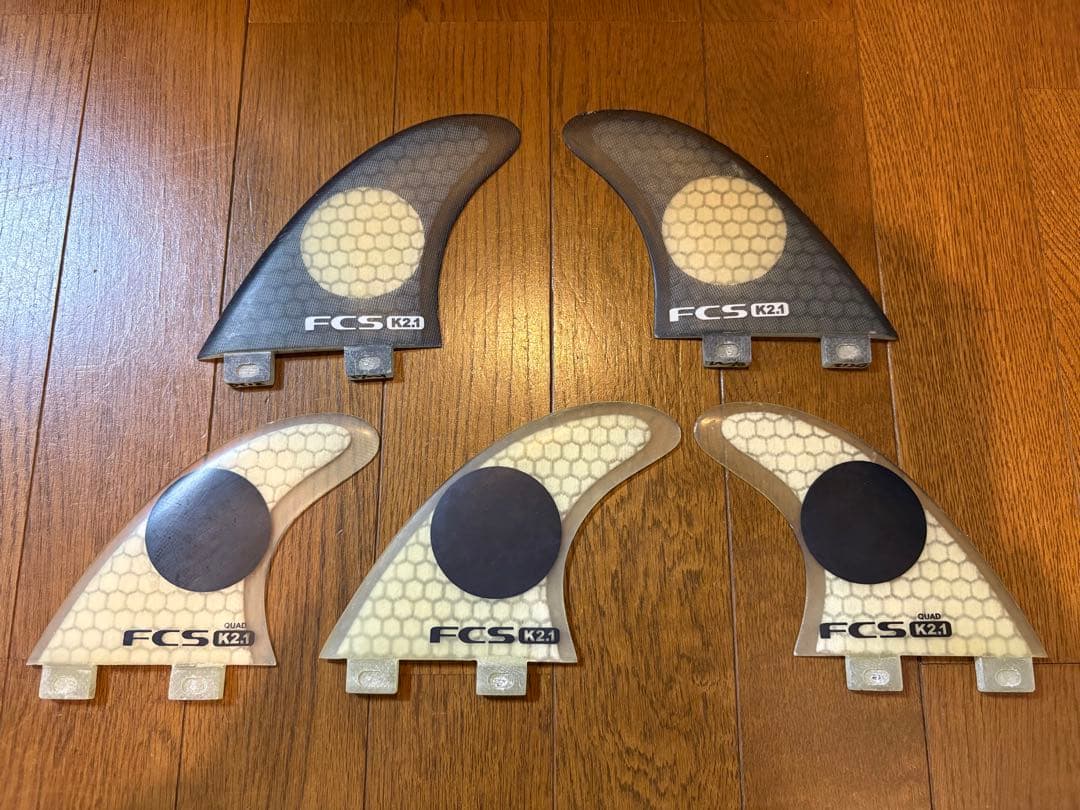 FCS K2.1 サーフボードフィン 5枚セット