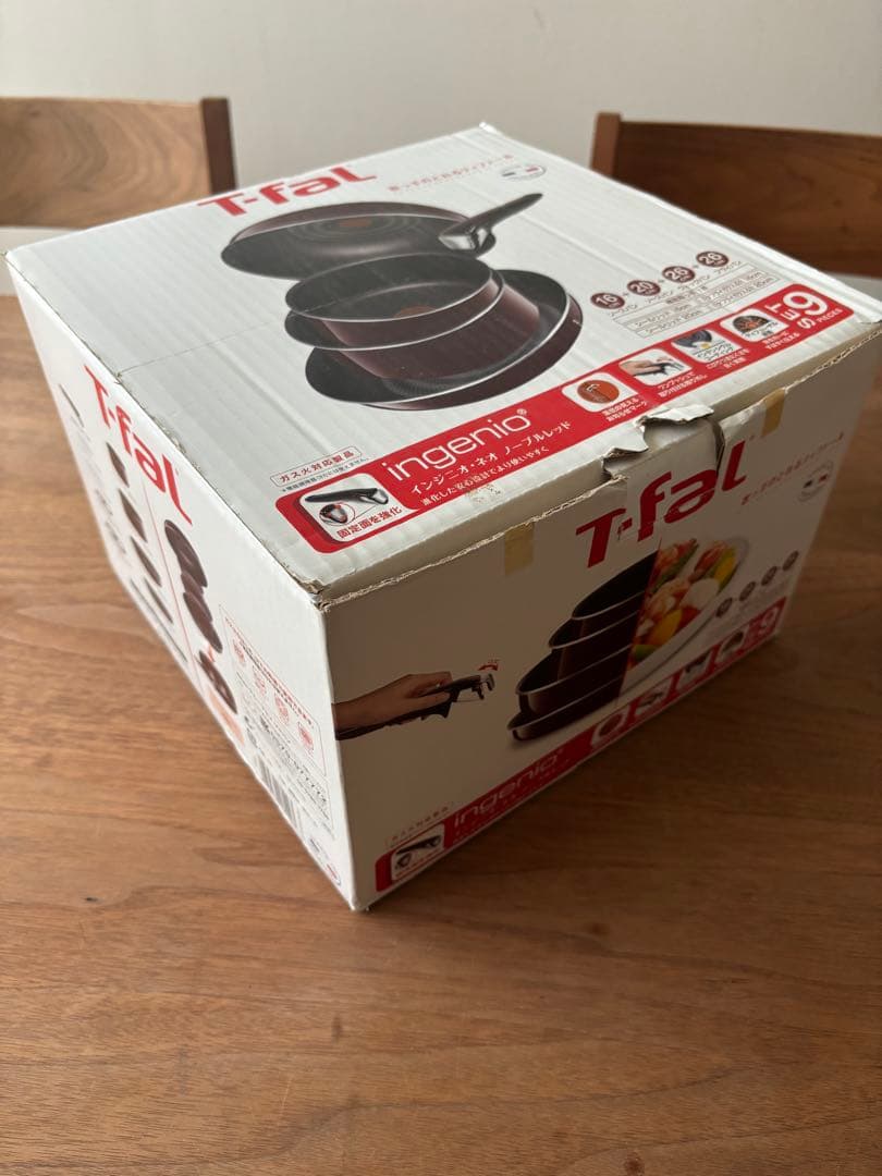 ガス火　新品未使用　T-FALインジニオネオノーブルレッドセット9