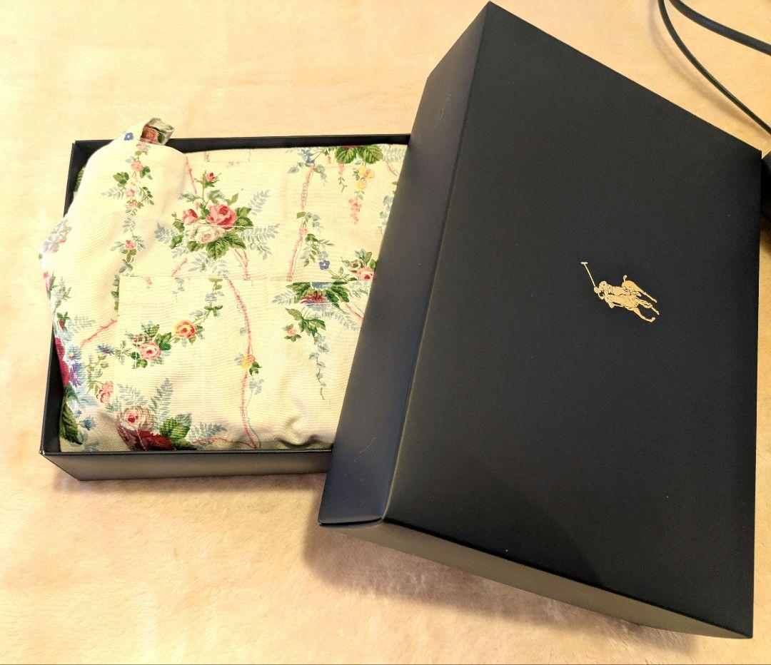 Ralph Lauren 花柄エプロン 箱付き　多機能ポケット付き　タグ付き