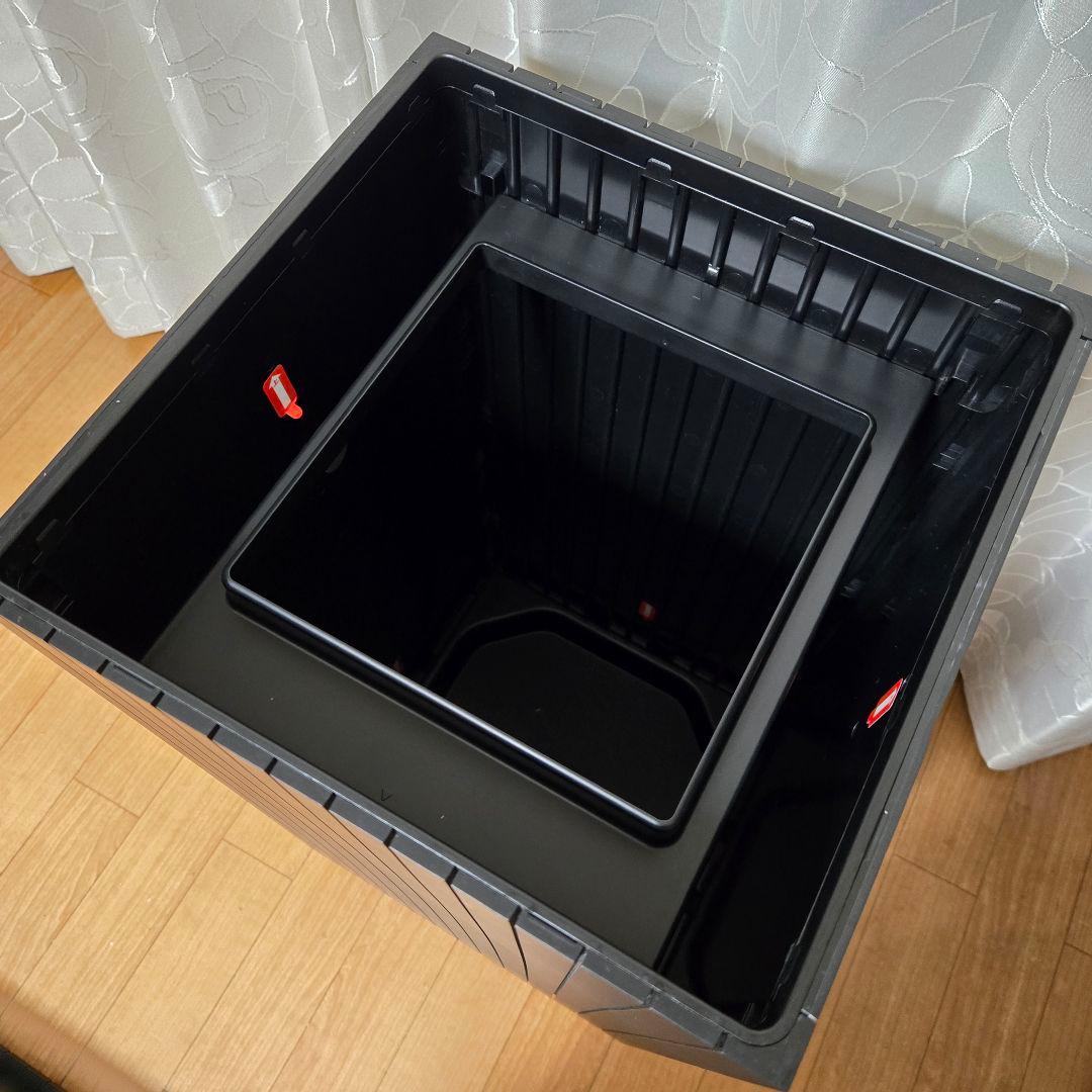 【ジャンク】 ZitA SQUARE ジータ スクエア ゴミ箱 ブラック