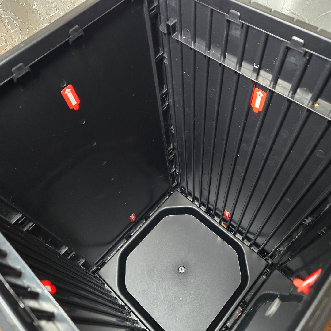 【ジャンク】 ZitA SQUARE ジータ スクエア ゴミ箱 ブラック