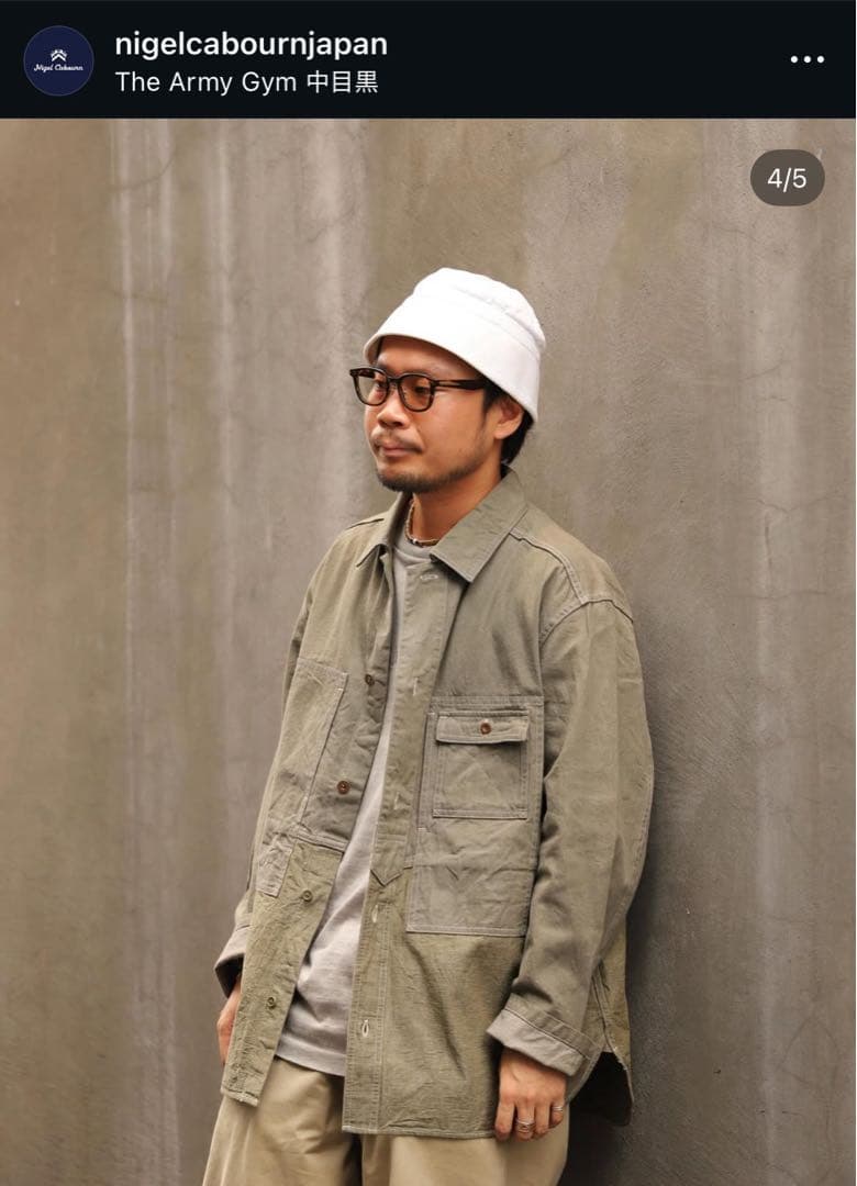 1*延様 NIGEL CABOURN UTILITY SHIRT TYPE2 5