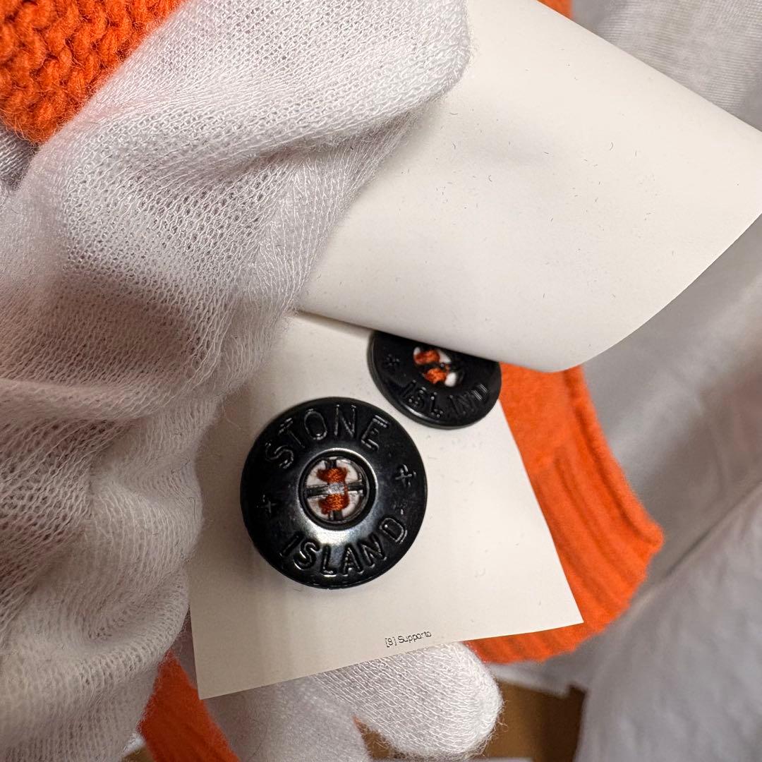 ストーンアイランド ニットカーディガン セーター オレンジ S 正規品