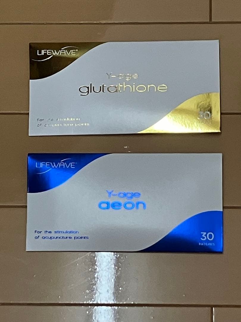 ライフウェーブYーage イオン29枚 & グルタチオン29枚　パッチ2個セット