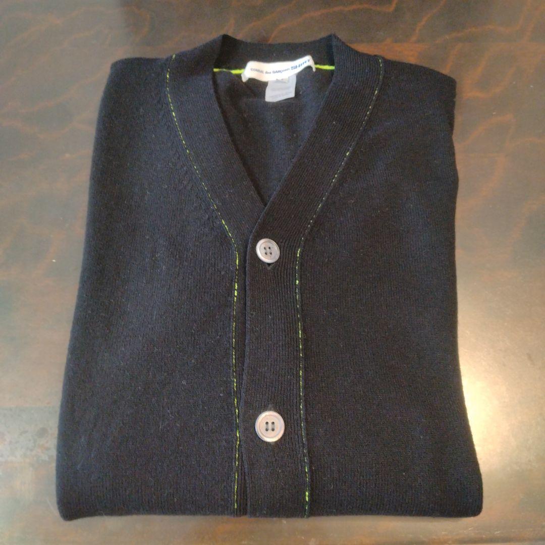 COMME des GARÇONS SHIRT ブラックカーディガン L