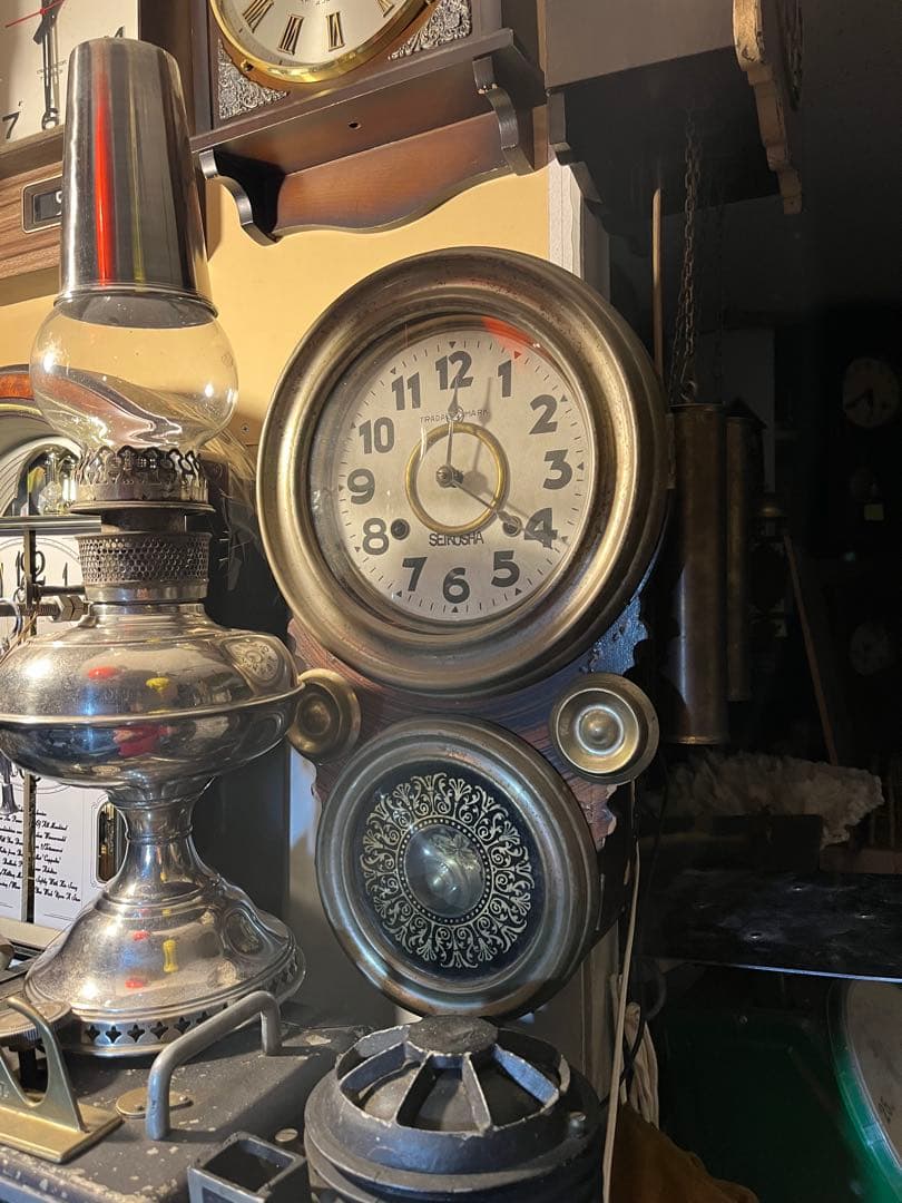 セイコー社ダルマ時計、ダルマゼンマイ時計、四つ丸ダルマ時計、ゼンマイ振り子時計