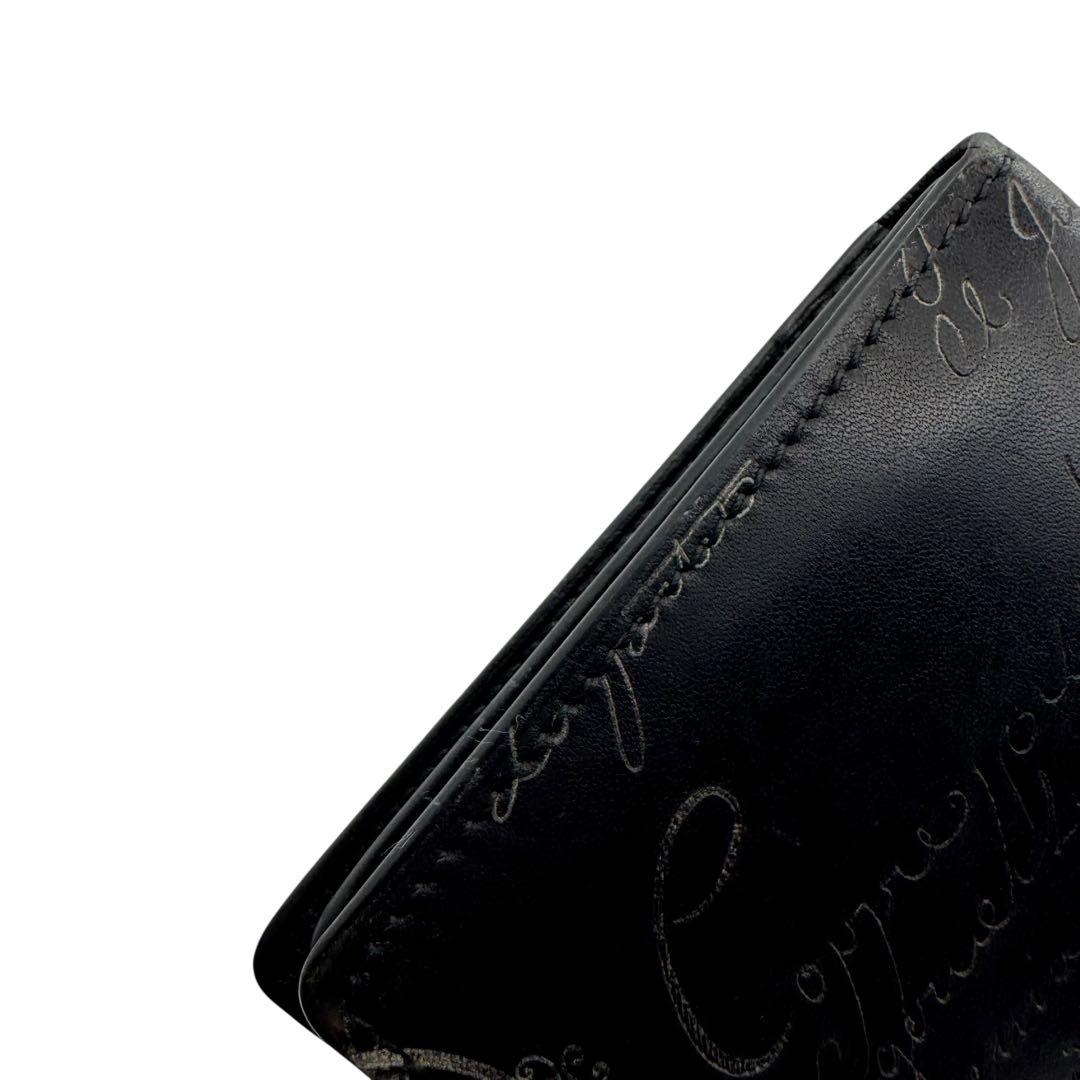 美品　ベルルッティ　長財布　サンタル　カリグラフィ　スクリットレザー　ブラック