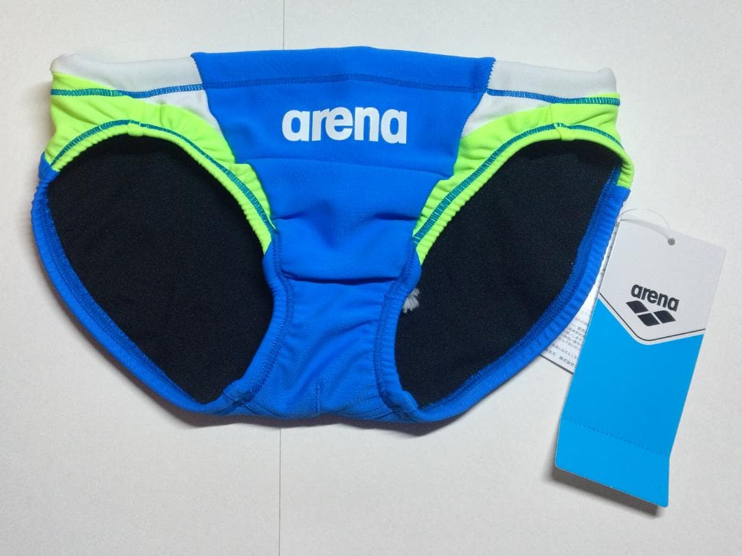 アリーナ　競泳・練習水着　競パン　リミック　BLU　Sサイズ