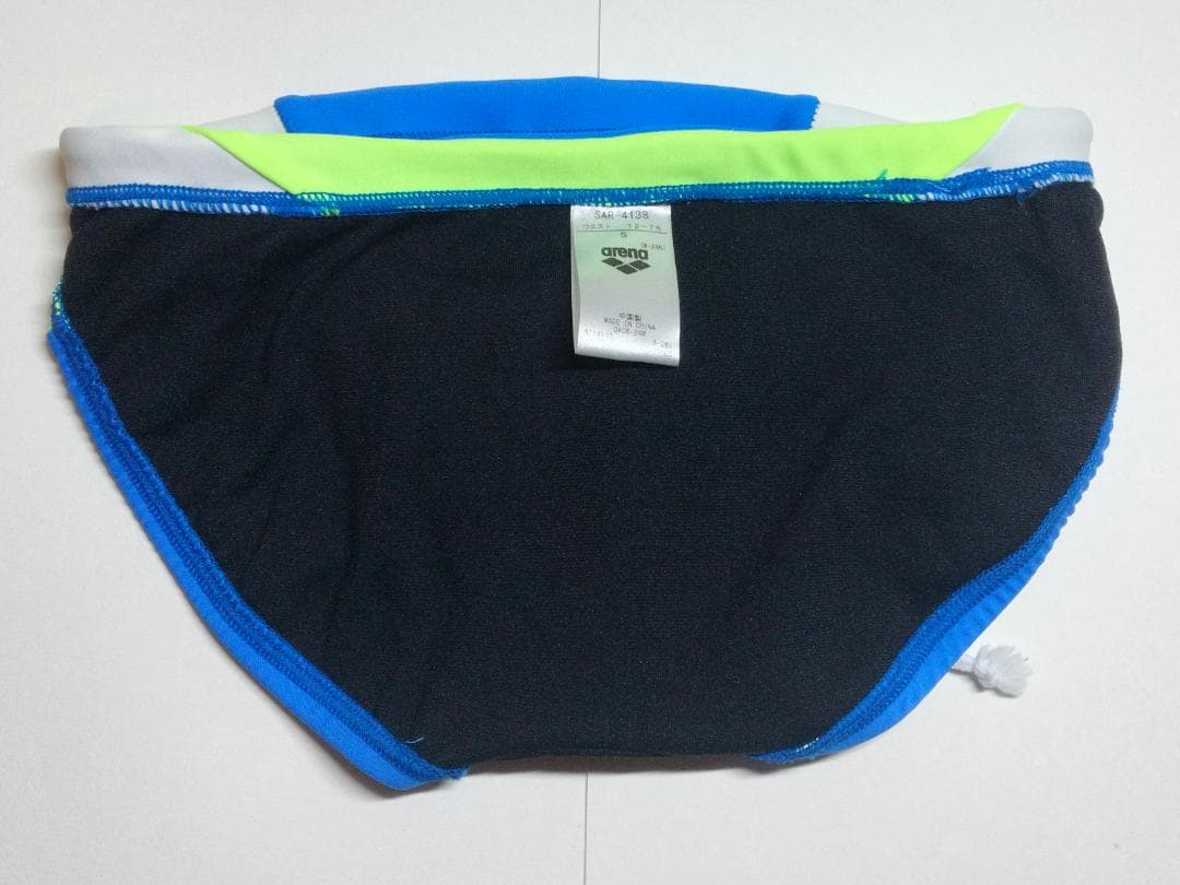 アリーナ　競泳・練習水着　競パン　リミック　BLU　Sサイズ