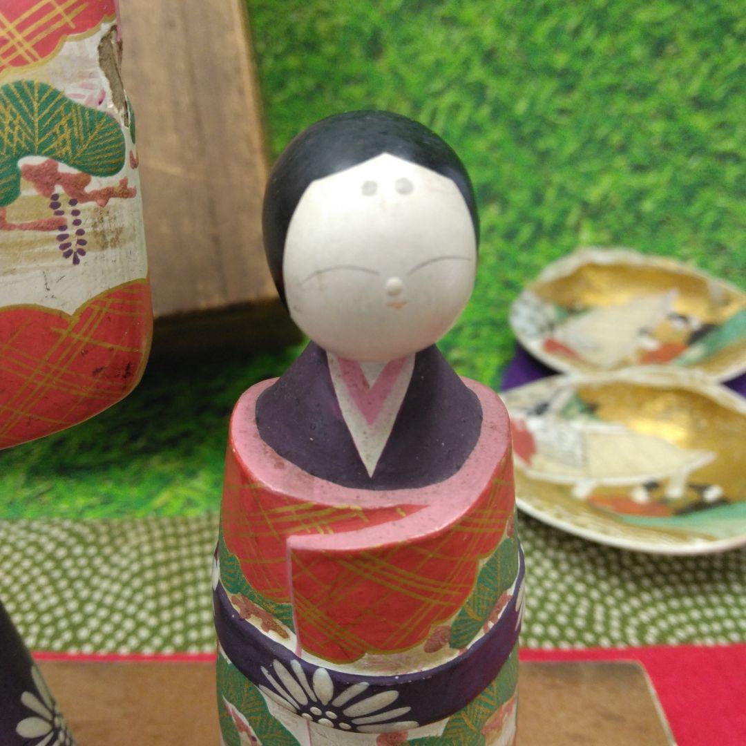 最終値下げ！雛人形　木彫り雛と、貝合わせ