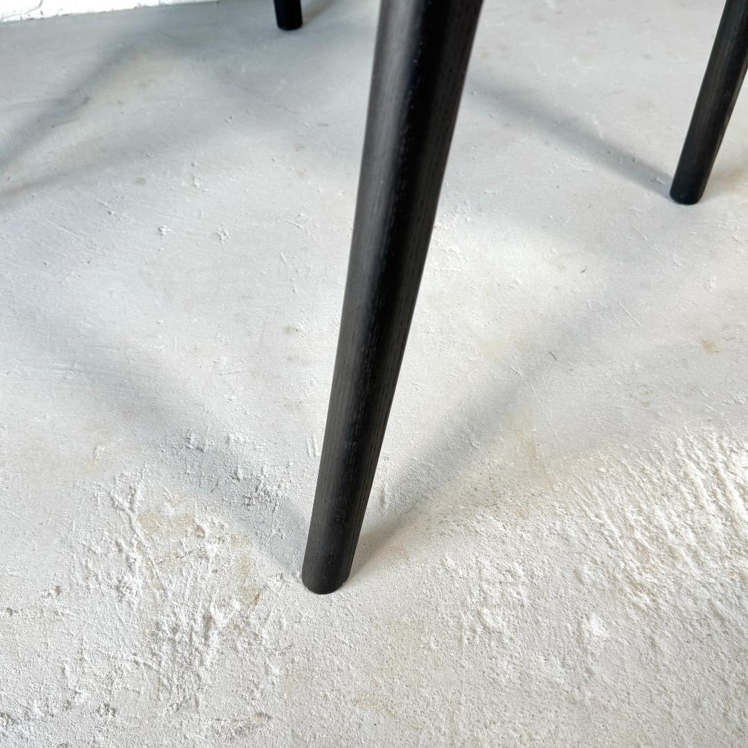 ①美品 ナガノインテリア DC354 ダイニングチェア 張座 ハンギング機能