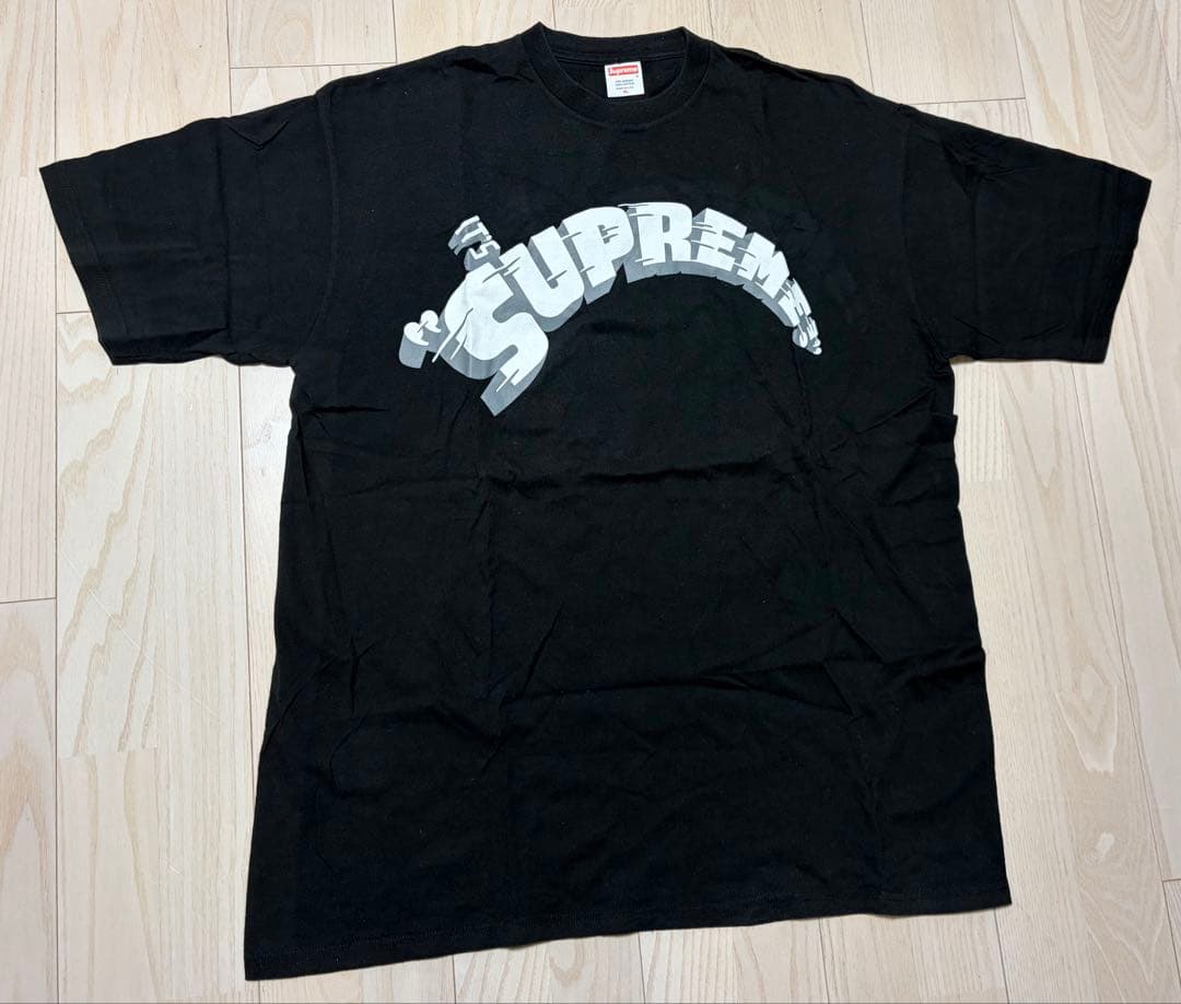 Supreme ロゴ　Tシャツ XL ブラック