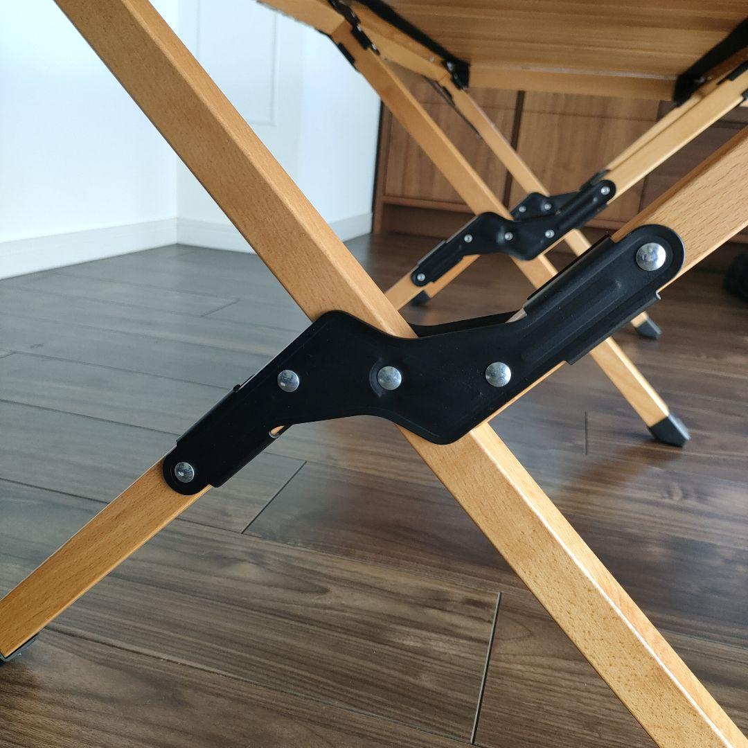 VASTLAND ウッドロールテーブル 120×70cm　アウトドアテーブル