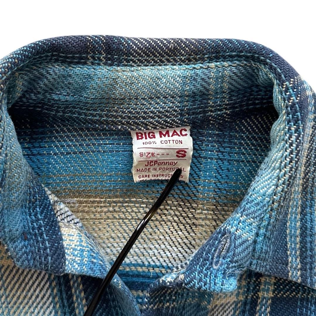 ビッグマック ネルシャツ オンブレ ヴィンテージ 好配色 70s 80s