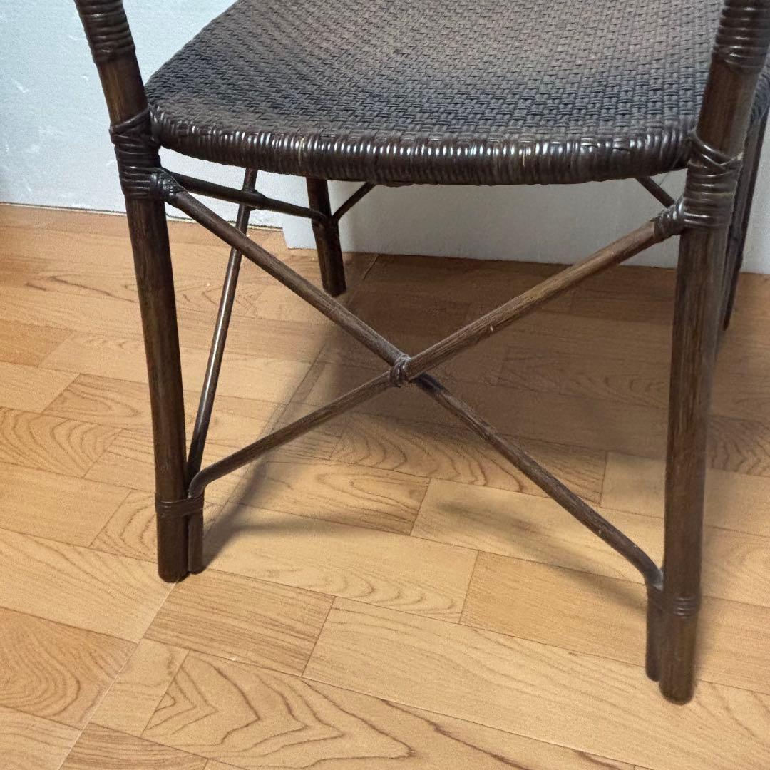 ヤマカワラタン　アームチェア　籐製　ラウンジチェア　Yamakawa