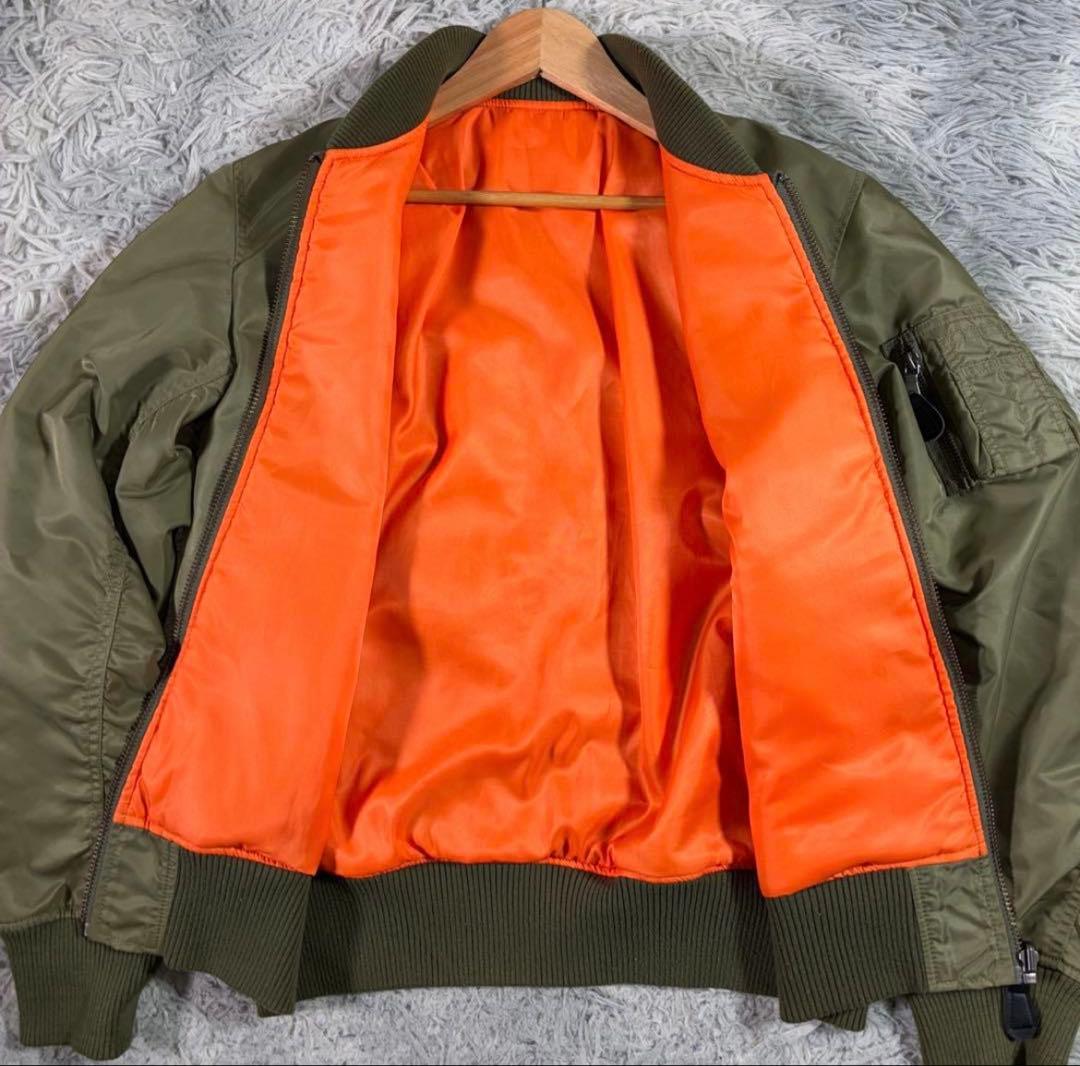 定番AVIREX アヴィレックス フライトジャケット MA-1 ブルゾンL