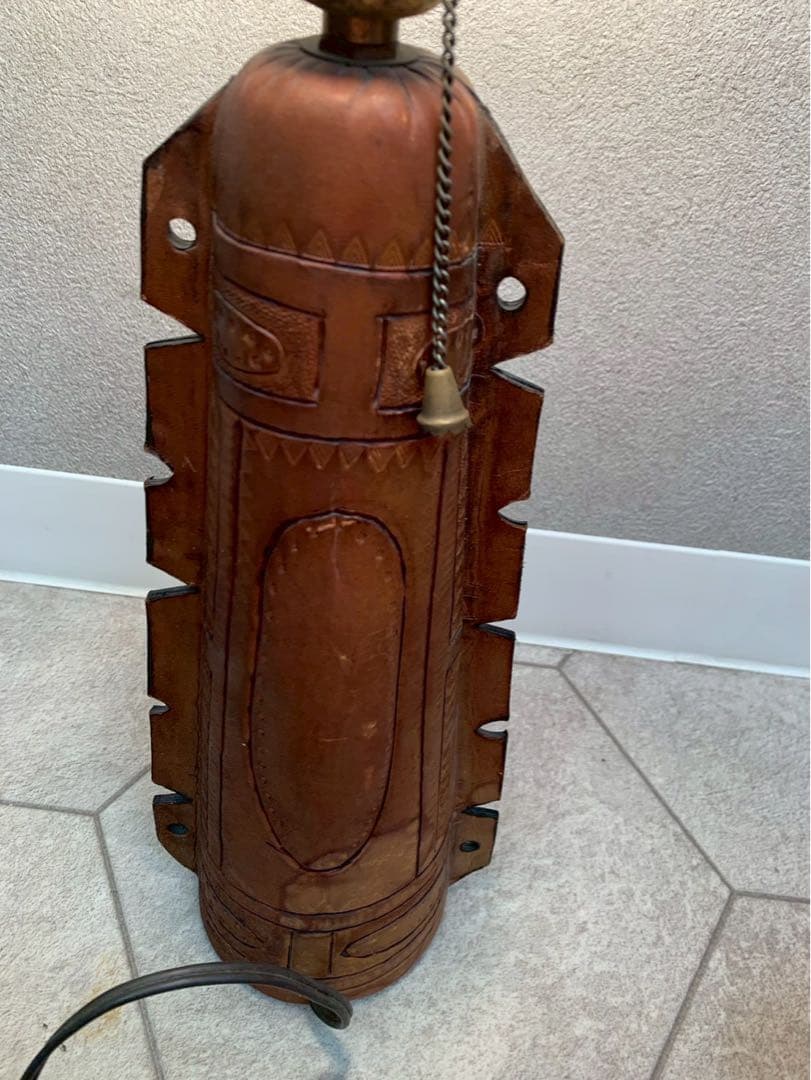 アンティーク レザー 牛革 ランプ