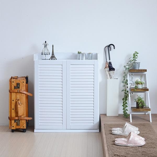 75㎝幅 開店記念セール！！ ルーバーシューズボックス　2