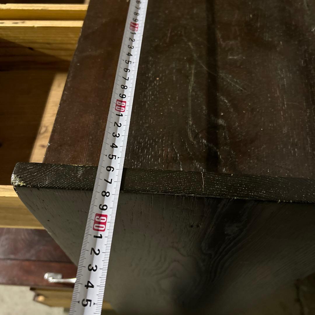 古く味のある木製の引き出し5杯　チェスト　昭和レトロ　古家具　古民家　時代家具