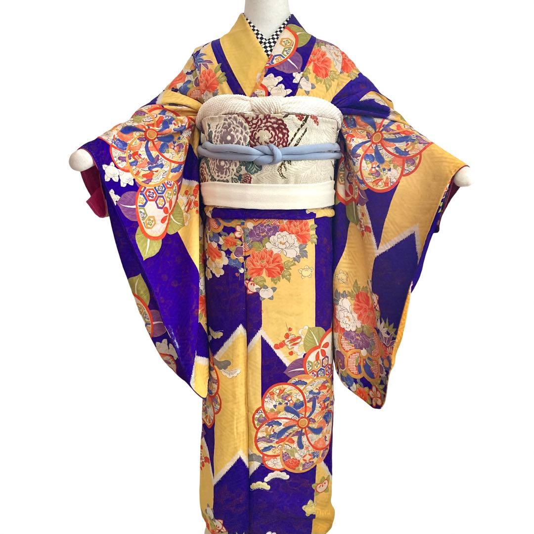 女の子 7歳〜ジュニア 子供着物 七五三 アンティーク着物 NO