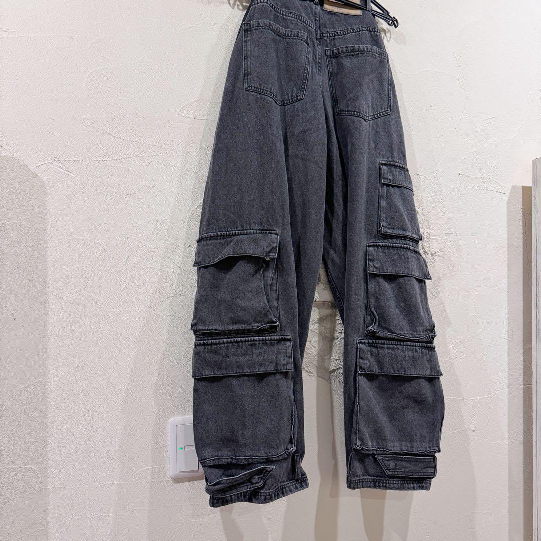 激レア極美品★adidasアディダス adileniumデニムカーゴパンツ 25