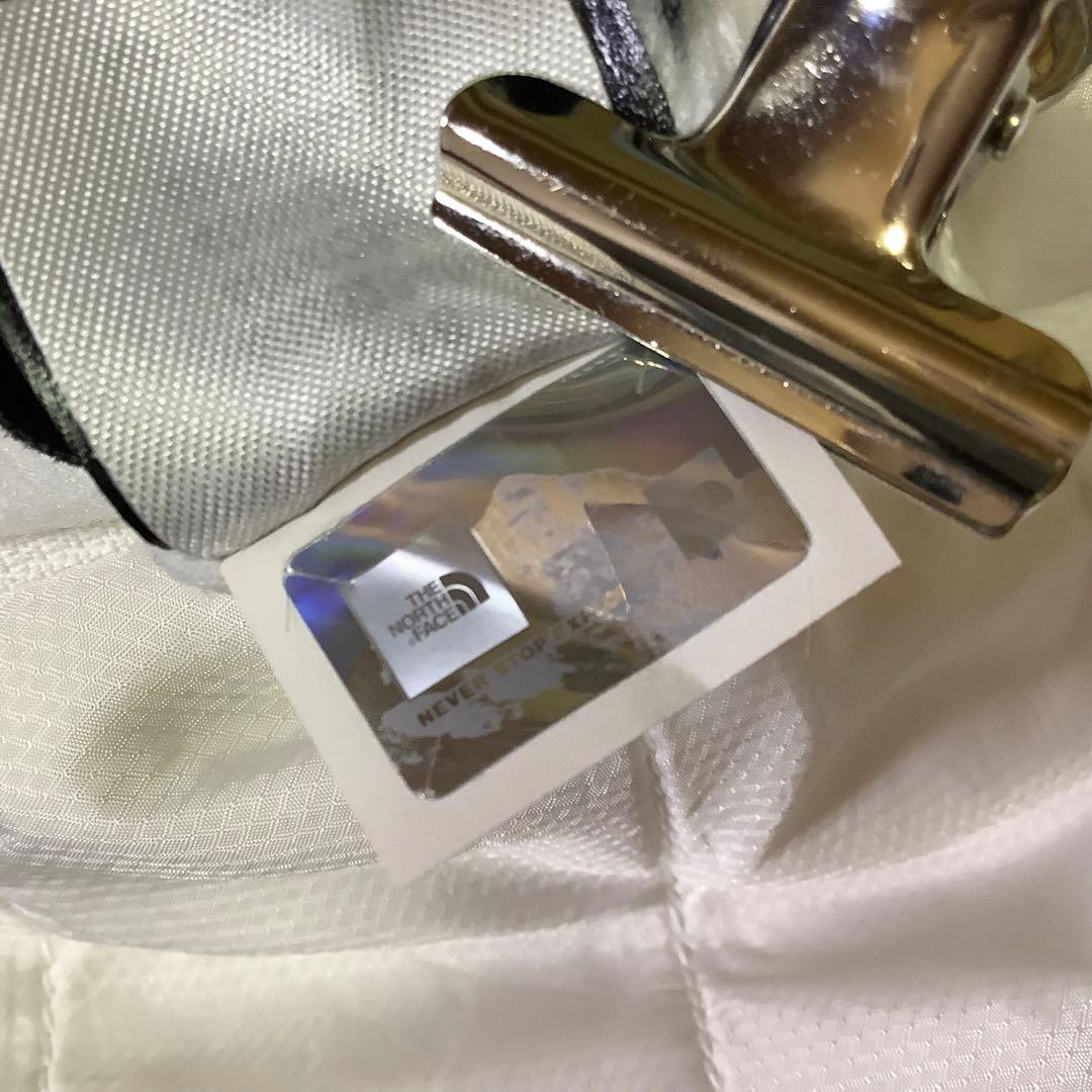 ○ノースフェイス リバーシブル 中綿 ボア ベスト 刺繍ロゴ ホワイト 白 L