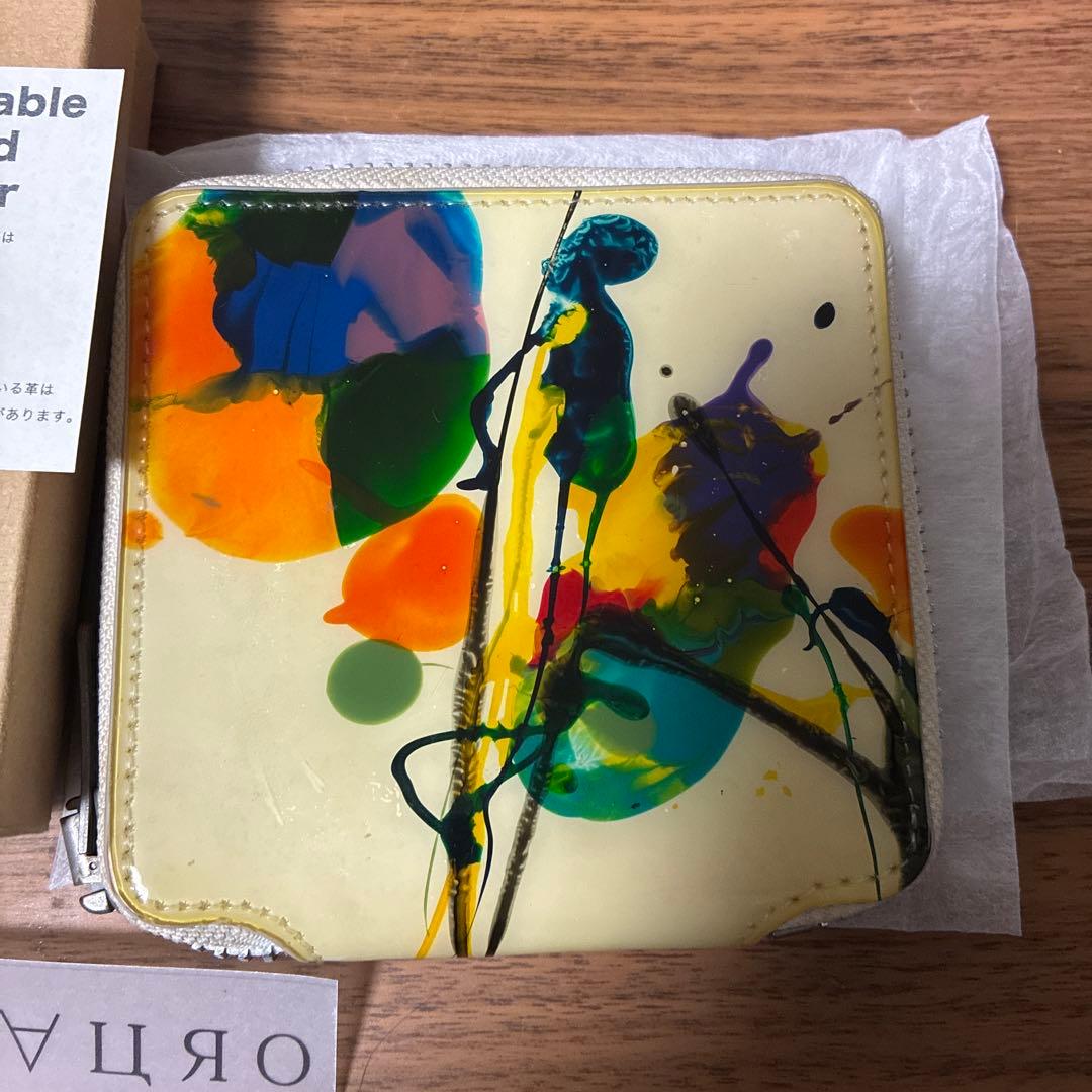 マクロマウロ　財布　ペイントウォレット　二つ折り