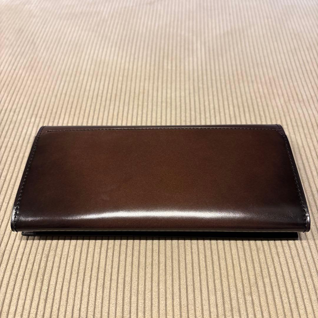 yuhaku ユハク　YAC113 長財布　コードバン　グレー