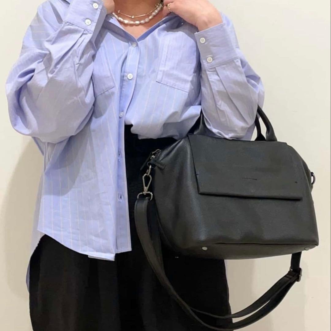 美品ear PAPILLONNERイアパピヨネ本革レザーフラップ2WAYバッグS