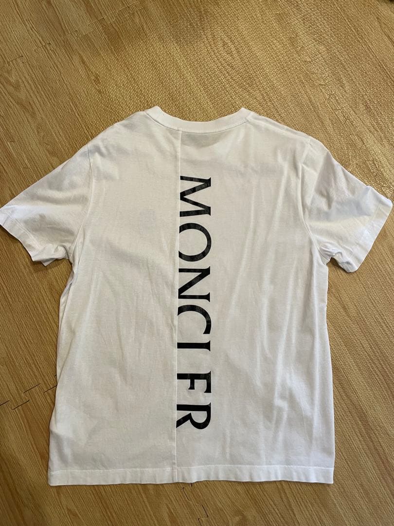 ひ*ゃ様 MONCLER モンクレール ホワイト Tシャツ Ｓ