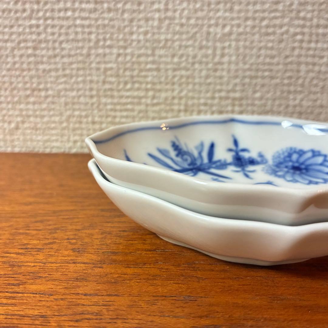 マイセン ブルーオニオン ディッシュ 菱形 小皿 10cm 双剣マーク 1級品