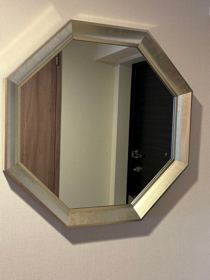 ザラホーム　八角形壁掛けミラー